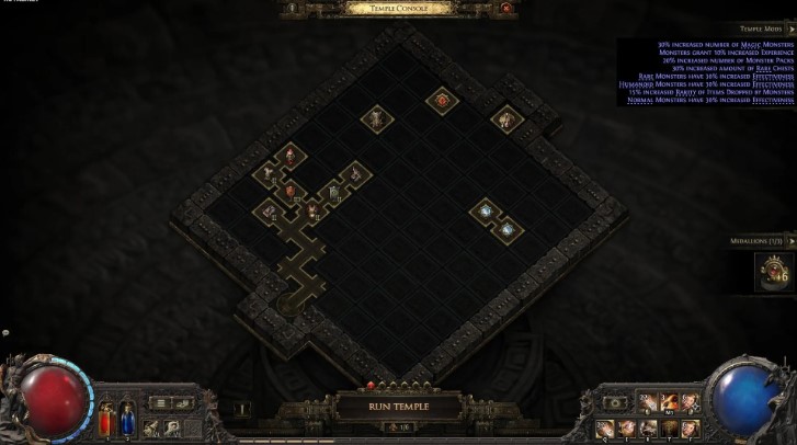 How to reset Val Temple in Path of Exile 2
